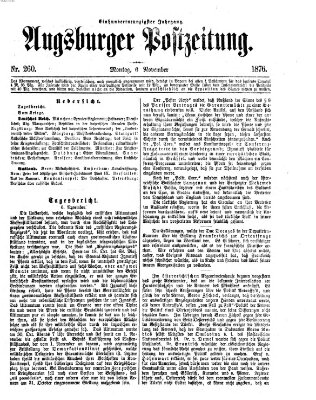 Augsburger Postzeitung Montag 6. November 1876