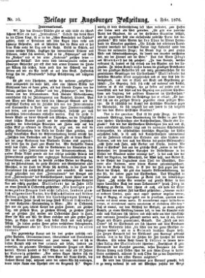 Augsburger Postzeitung. Beilage zur Augsburger Postzeitung (Augsburger Postzeitung) Freitag 4. Februar 1876