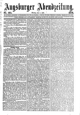 Augsburger Abendzeitung Montag 3. Juli 1876