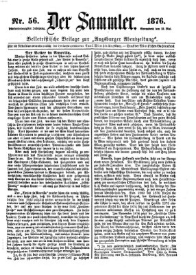 Der Sammler (Augsburger Abendzeitung) Samstag 13. Mai 1876