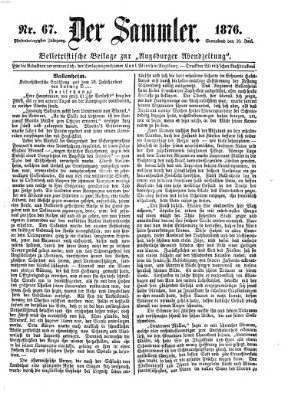 Der Sammler (Augsburger Abendzeitung) Samstag 10. Juni 1876