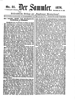 Der Sammler (Augsburger Abendzeitung) Samstag 15. Juli 1876