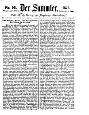 Der Sammler (Augsburger Abendzeitung) Samstag 26. August 1876