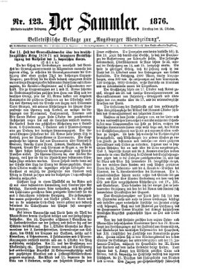 Der Sammler (Augsburger Abendzeitung) Dienstag 24. Oktober 1876