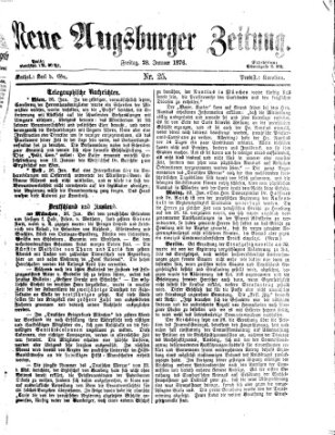 Neue Augsburger Zeitung Freitag 28. Januar 1876