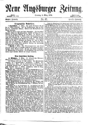 Neue Augsburger Zeitung Sonntag 5. März 1876