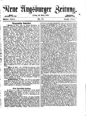 Neue Augsburger Zeitung Freitag 24. März 1876