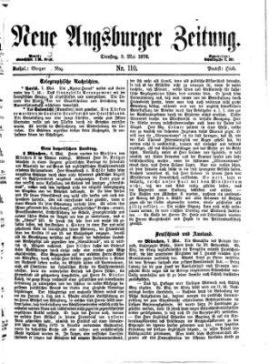 Neue Augsburger Zeitung Dienstag 9. Mai 1876