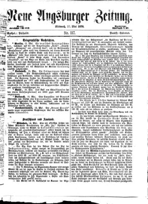 Neue Augsburger Zeitung Mittwoch 17. Mai 1876