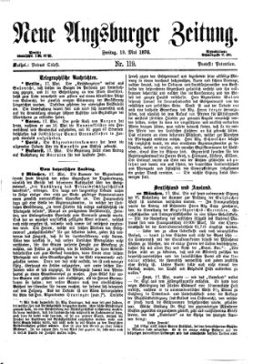 Neue Augsburger Zeitung Freitag 19. Mai 1876