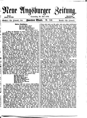 Neue Augsburger Zeitung Donnerstag 25. Mai 1876