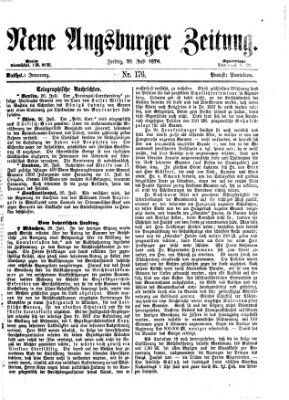 Neue Augsburger Zeitung Freitag 28. Juli 1876