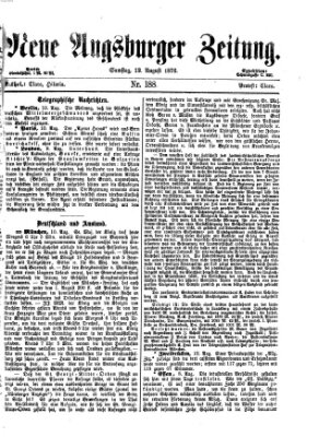 Neue Augsburger Zeitung Samstag 12. August 1876