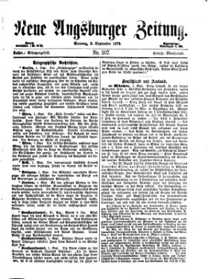 Neue Augsburger Zeitung Sonntag 3. September 1876