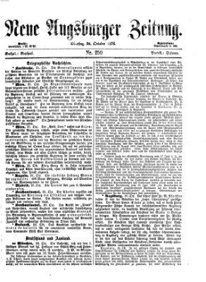 Neue Augsburger Zeitung Dienstag 24. Oktober 1876