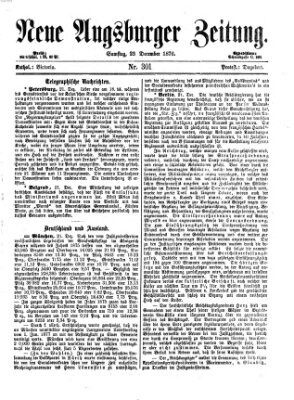 Neue Augsburger Zeitung Samstag 23. Dezember 1876