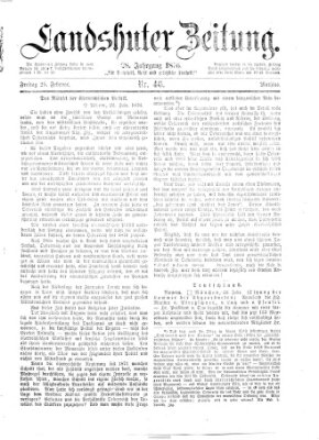 Landshuter Zeitung Freitag 25. Februar 1876