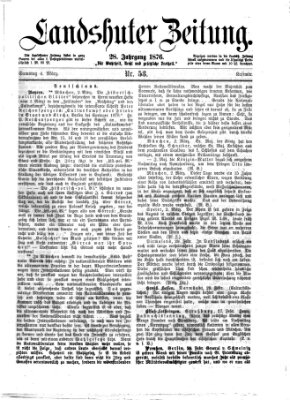 Landshuter Zeitung Samstag 4. März 1876