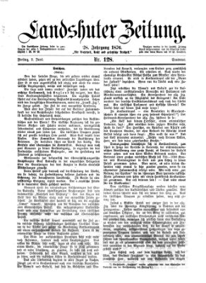 Landshuter Zeitung Freitag 2. Juni 1876