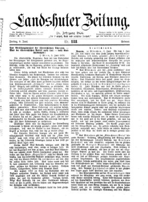 Landshuter Zeitung Freitag 9. Juni 1876