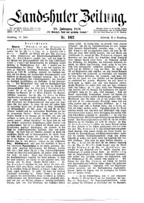 Landshuter Zeitung Samstag 15. Juli 1876