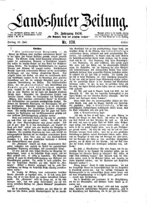 Landshuter Zeitung Freitag 28. Juli 1876