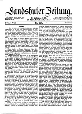 Landshuter Zeitung Freitag 4. August 1876