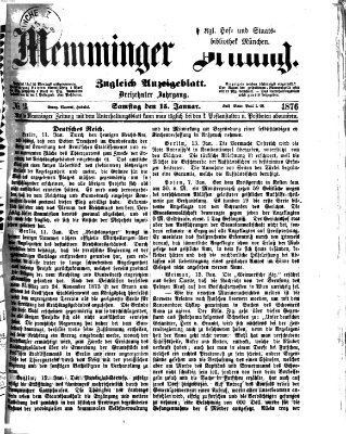 Memminger Zeitung Samstag 15. Januar 1876