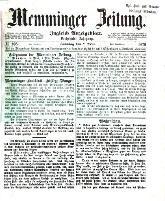 Memminger Zeitung Sonntag 7. Mai 1876