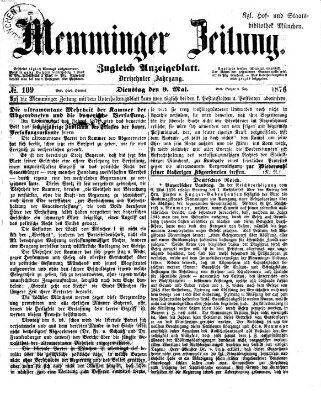 Memminger Zeitung Dienstag 9. Mai 1876