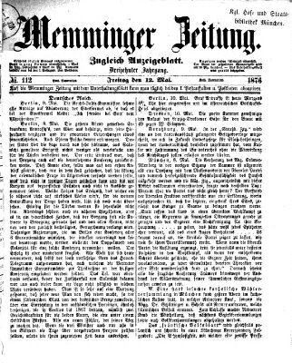 Memminger Zeitung Freitag 12. Mai 1876