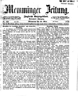 Memminger Zeitung Mittwoch 24. Mai 1876