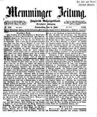 Memminger Zeitung Donnerstag 6. Juli 1876