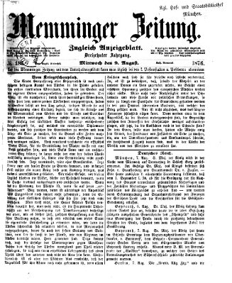 Memminger Zeitung Mittwoch 9. August 1876