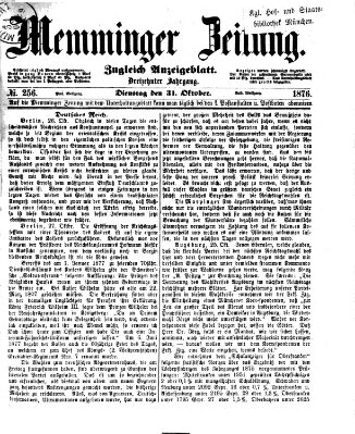 Memminger Zeitung Dienstag 31. Oktober 1876