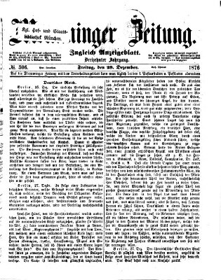 Memminger Zeitung Freitag 29. Dezember 1876