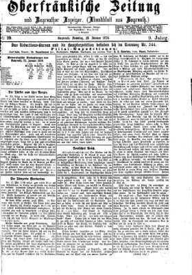 Oberfränkische Zeitung und Bayreuther Anzeiger (Bayreuther Anzeiger) Sonntag 23. Januar 1876