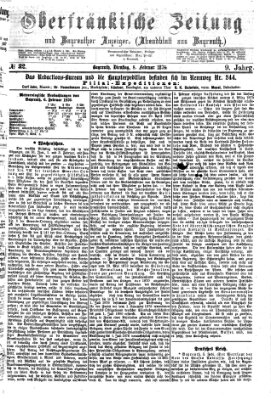 Oberfränkische Zeitung und Bayreuther Anzeiger (Bayreuther Anzeiger) Dienstag 8. Februar 1876