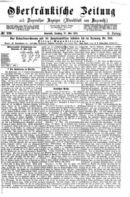 Oberfränkische Zeitung und Bayreuther Anzeiger (Bayreuther Anzeiger) Samstag 20. Mai 1876