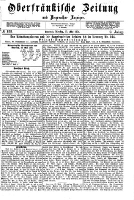 Oberfränkische Zeitung und Bayreuther Anzeiger (Bayreuther Anzeiger) Dienstag 23. Mai 1876