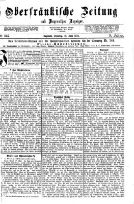 Oberfränkische Zeitung und Bayreuther Anzeiger (Bayreuther Anzeiger) Sonntag 18. Juni 1876