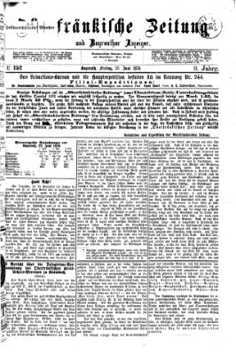 Oberfränkische Zeitung und Bayreuther Anzeiger (Bayreuther Anzeiger) Freitag 23. Juni 1876