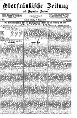 Oberfränkische Zeitung und Bayreuther Anzeiger (Bayreuther Anzeiger) Dienstag 3. Oktober 1876