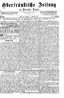 Oberfränkische Zeitung und Bayreuther Anzeiger (Bayreuther Anzeiger) Sonntag 8. Oktober 1876