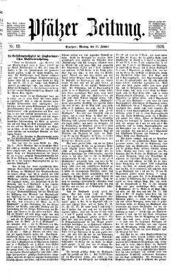 Pfälzer Zeitung Montag 17. Januar 1876