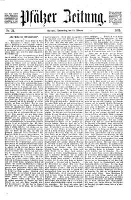 Pfälzer Zeitung Donnerstag 10. Februar 1876