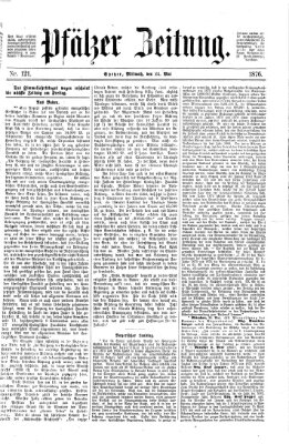 Pfälzer Zeitung Mittwoch 24. Mai 1876