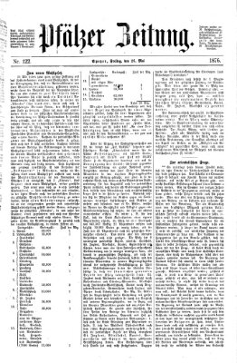 Pfälzer Zeitung Freitag 26. Mai 1876