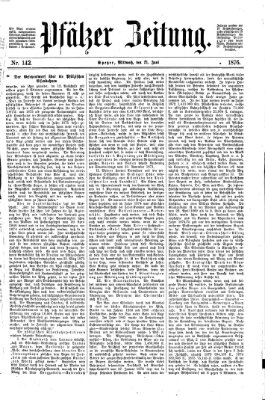 Pfälzer Zeitung Mittwoch 21. Juni 1876