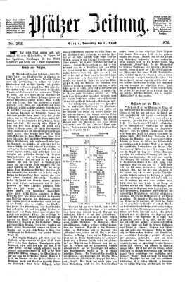 Pfälzer Zeitung Donnerstag 31. August 1876